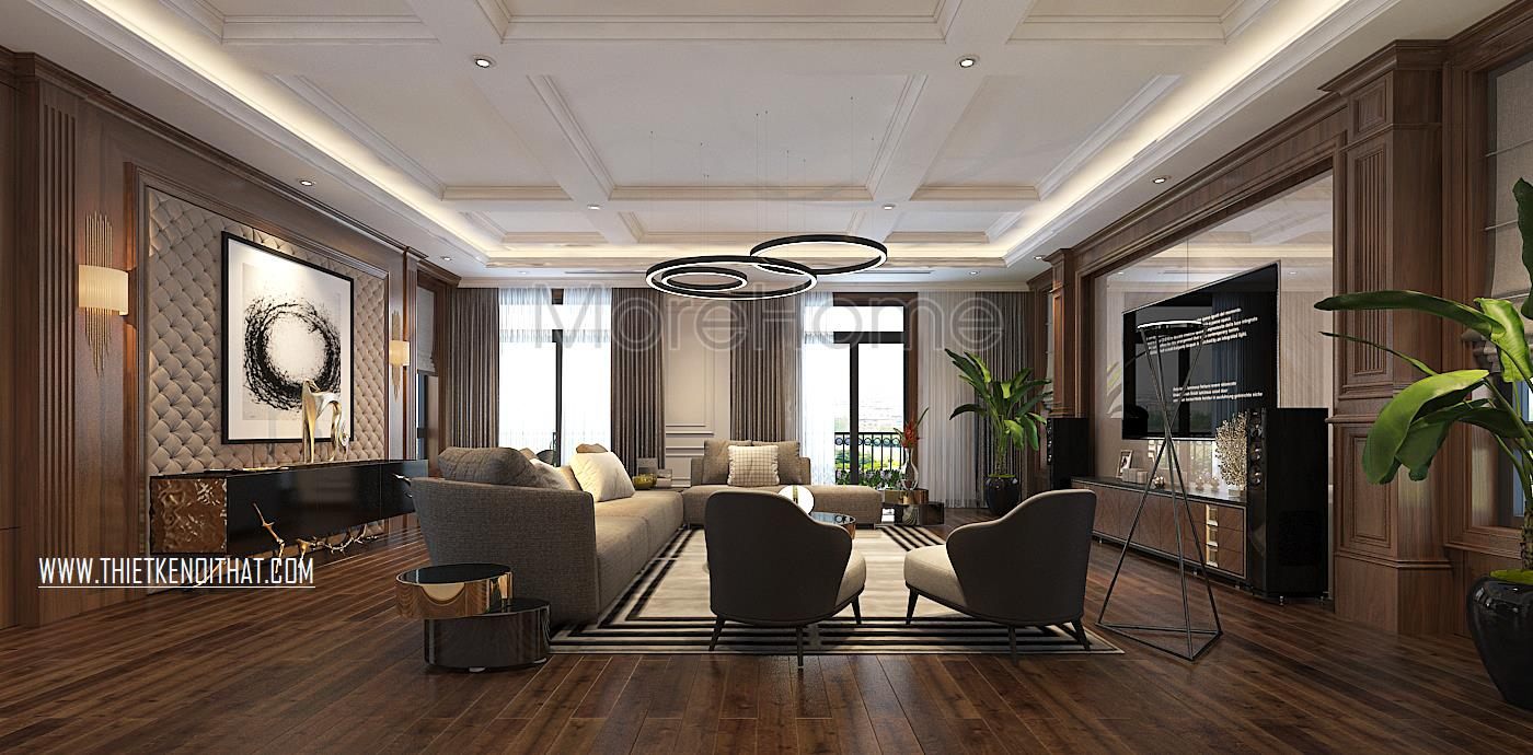 Thiết kế nội thất biệt thự Vinhomes GreenBay HL30 